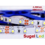 Tira LED 5 mts Flexible 24W 300 Led SMD 3528 IP20 Blanco Cálido Alta Luminosidad